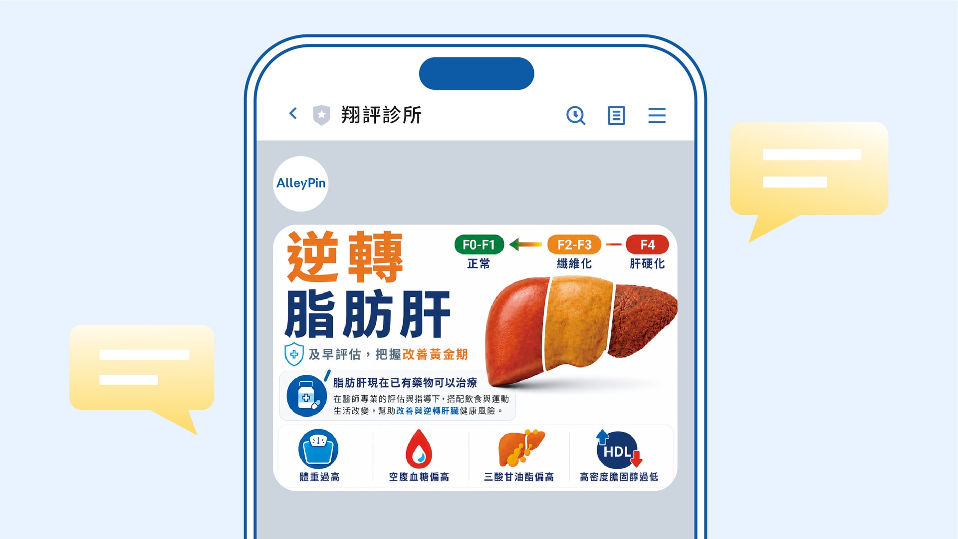 診所 LINE OA 衛教推播